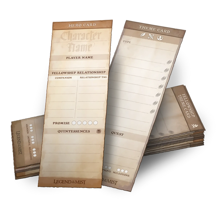 Theme Cards (60) - Legend in the Mist (Pre-Order)