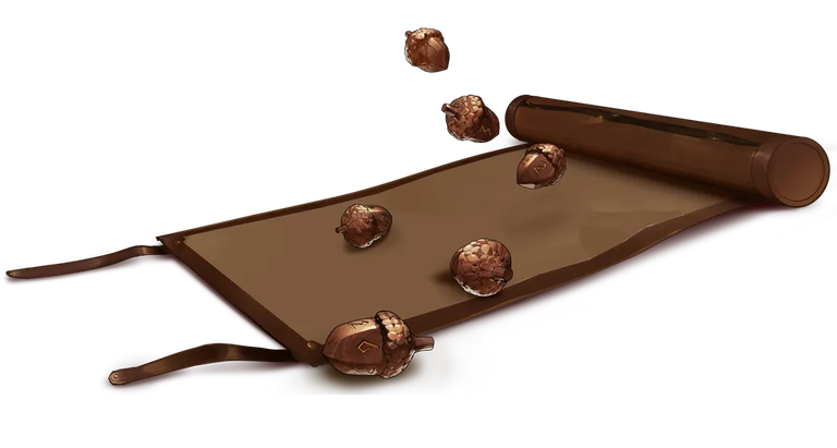 Leather Satchel with 6 Acorn Dice - Legend in the Mist (Pre-Order)