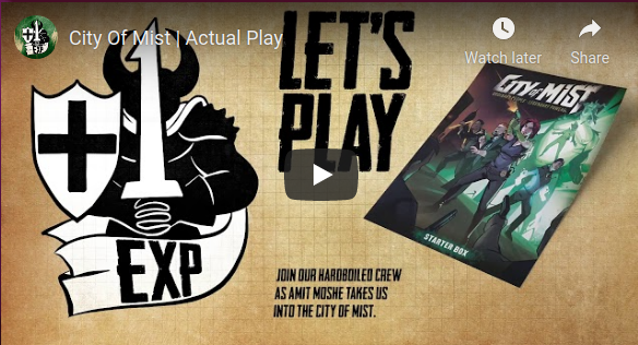 Watch Amit teach City of Mist TTRPG to the cast of