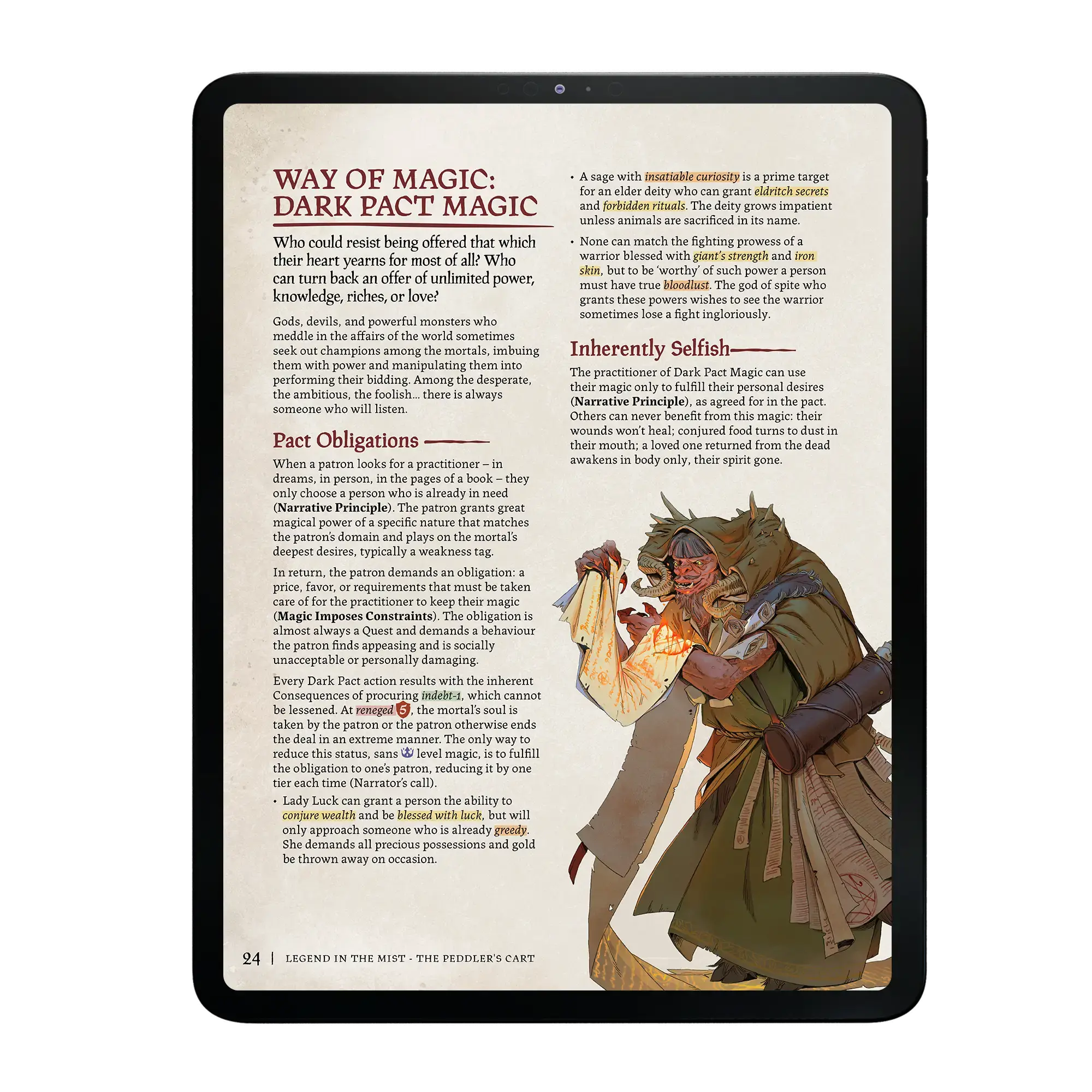 Legend in the Mist - Peddler's Cart (PDF)