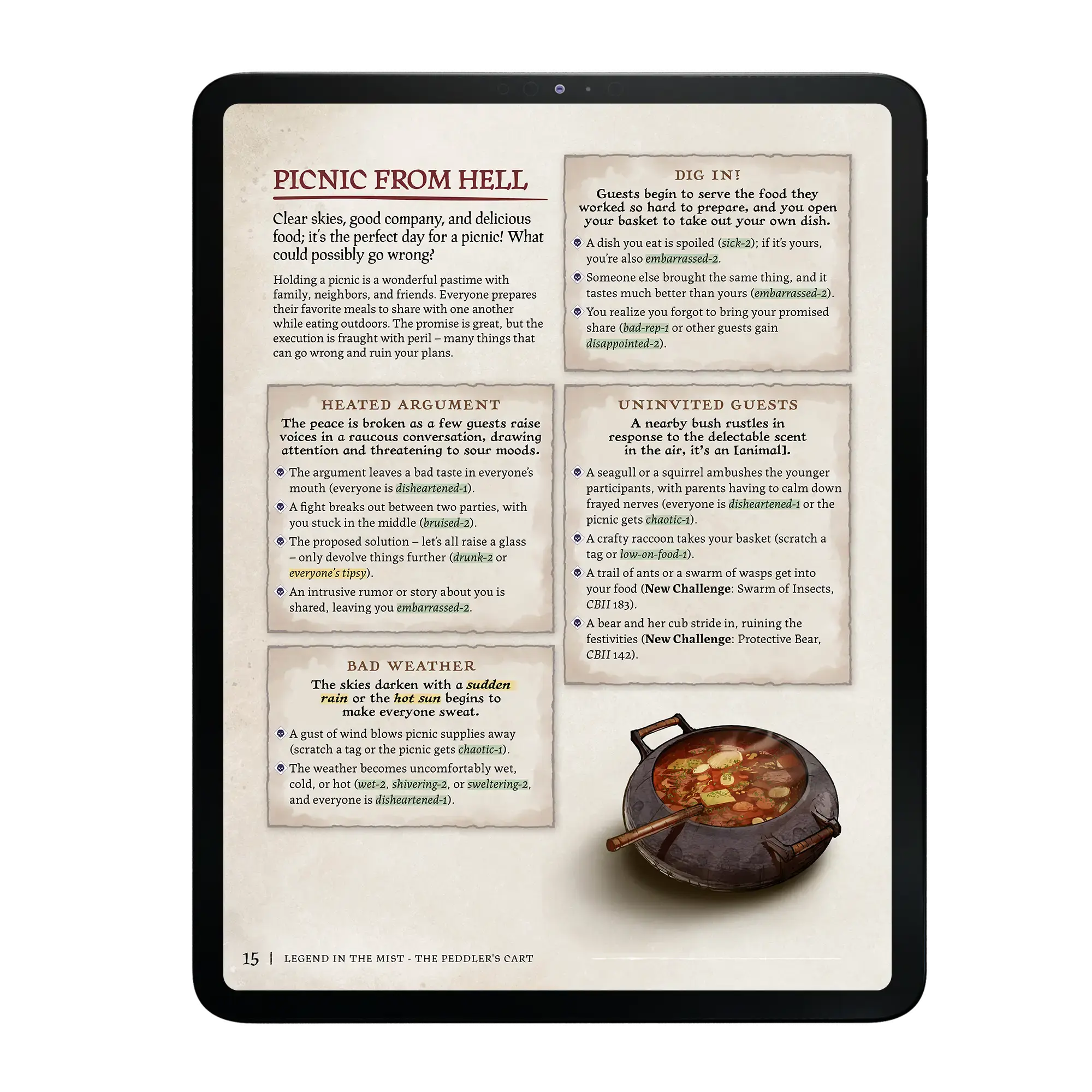 Legend in the Mist - Peddler's Cart (PDF)