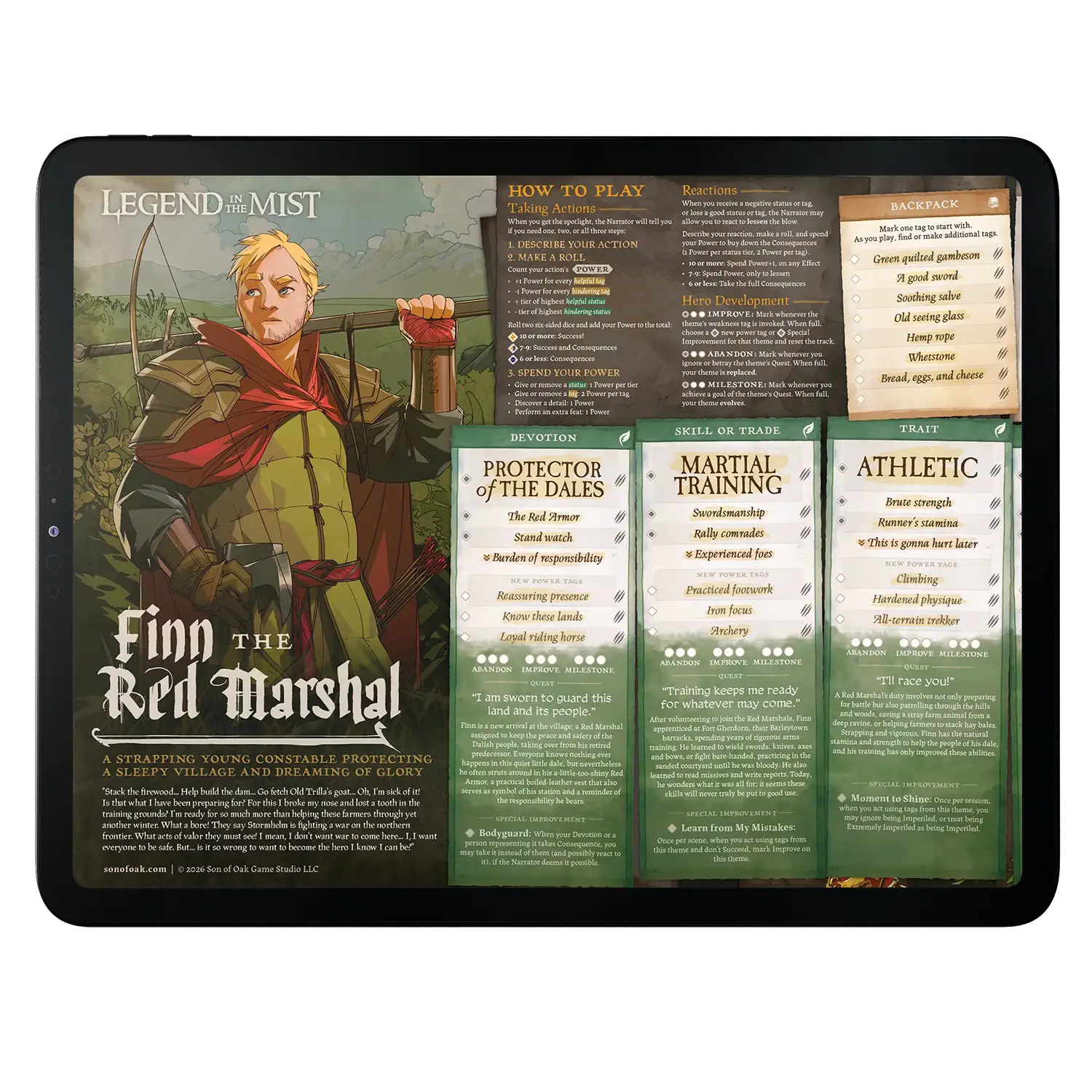 Character Pack (20) - Legend in the Mist (PDF)