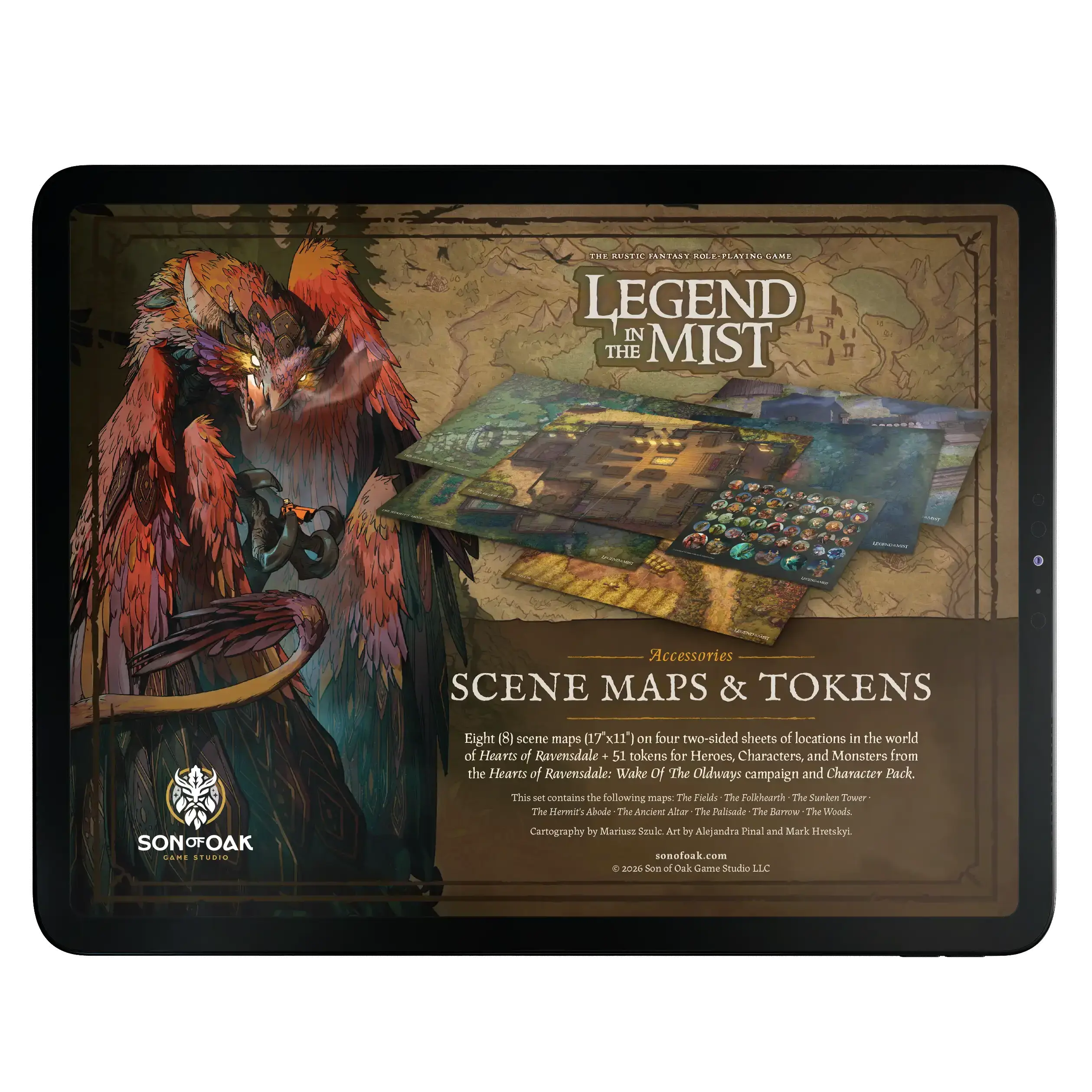 Scene Maps & Tokens - Legend in the Mist (PDF)