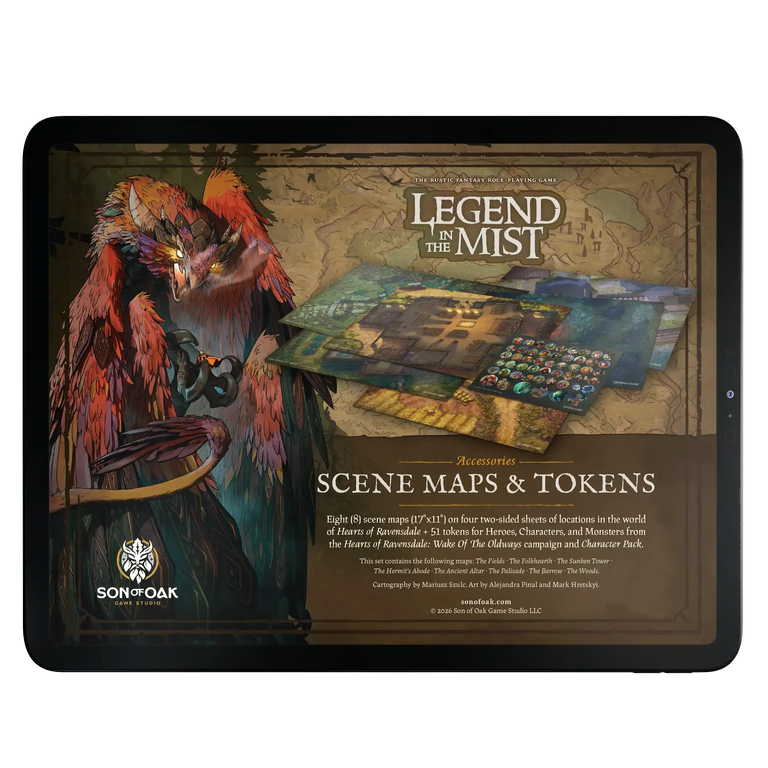 Scene Maps & Tokens - Legend in the Mist (PDF)