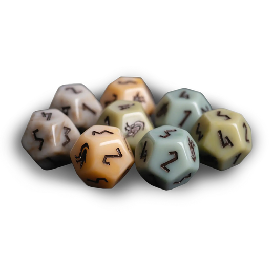 River Pebble Dice (8) - Legend in the Mist (Pre-Order)