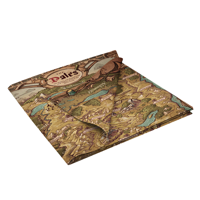 Cloth Map of the Dales - Legend in the Mist