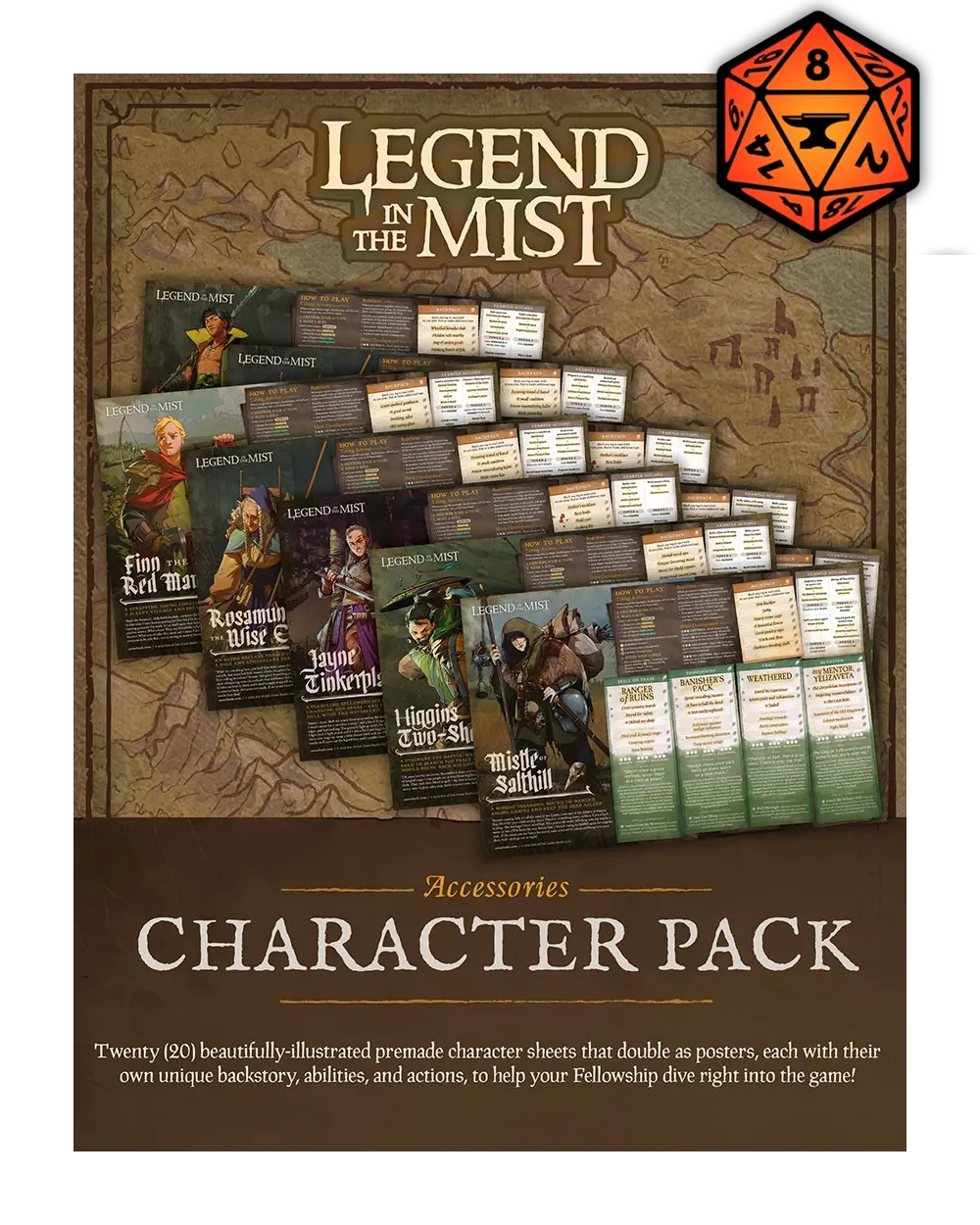 Legend In The Mist Foundry VTT Character Pack