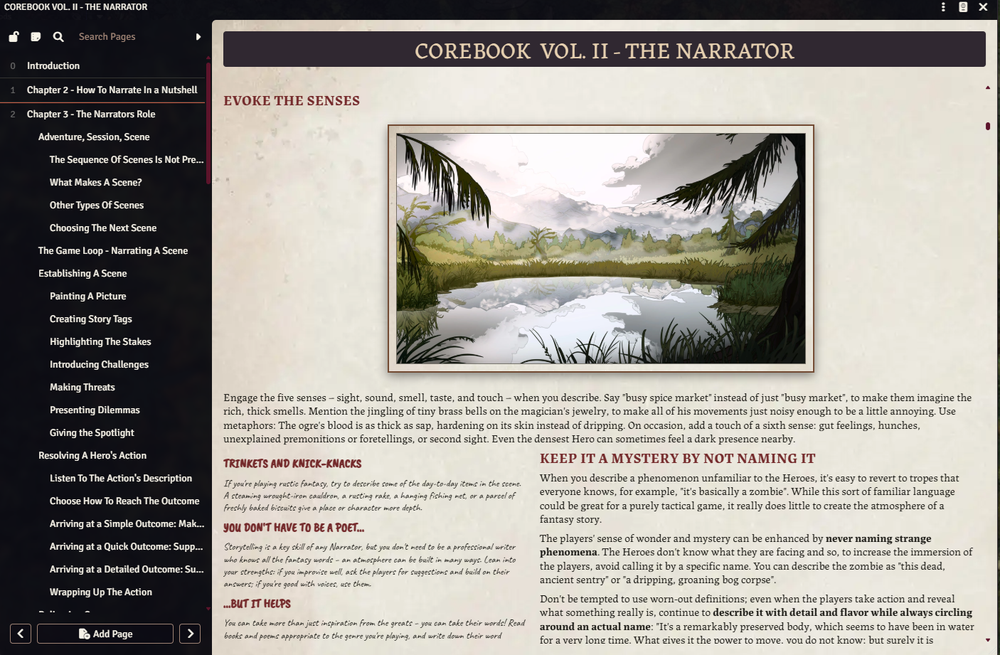 Legend In The Mist Foundry VTT Core Book