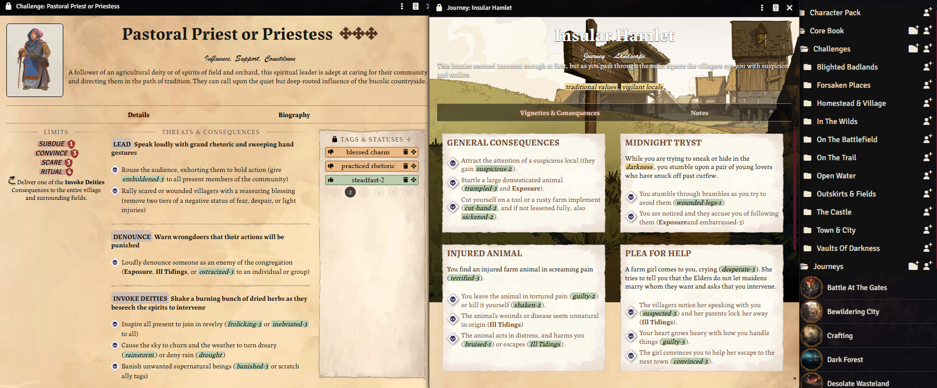 Legend In The Mist Foundry VTT Core Book