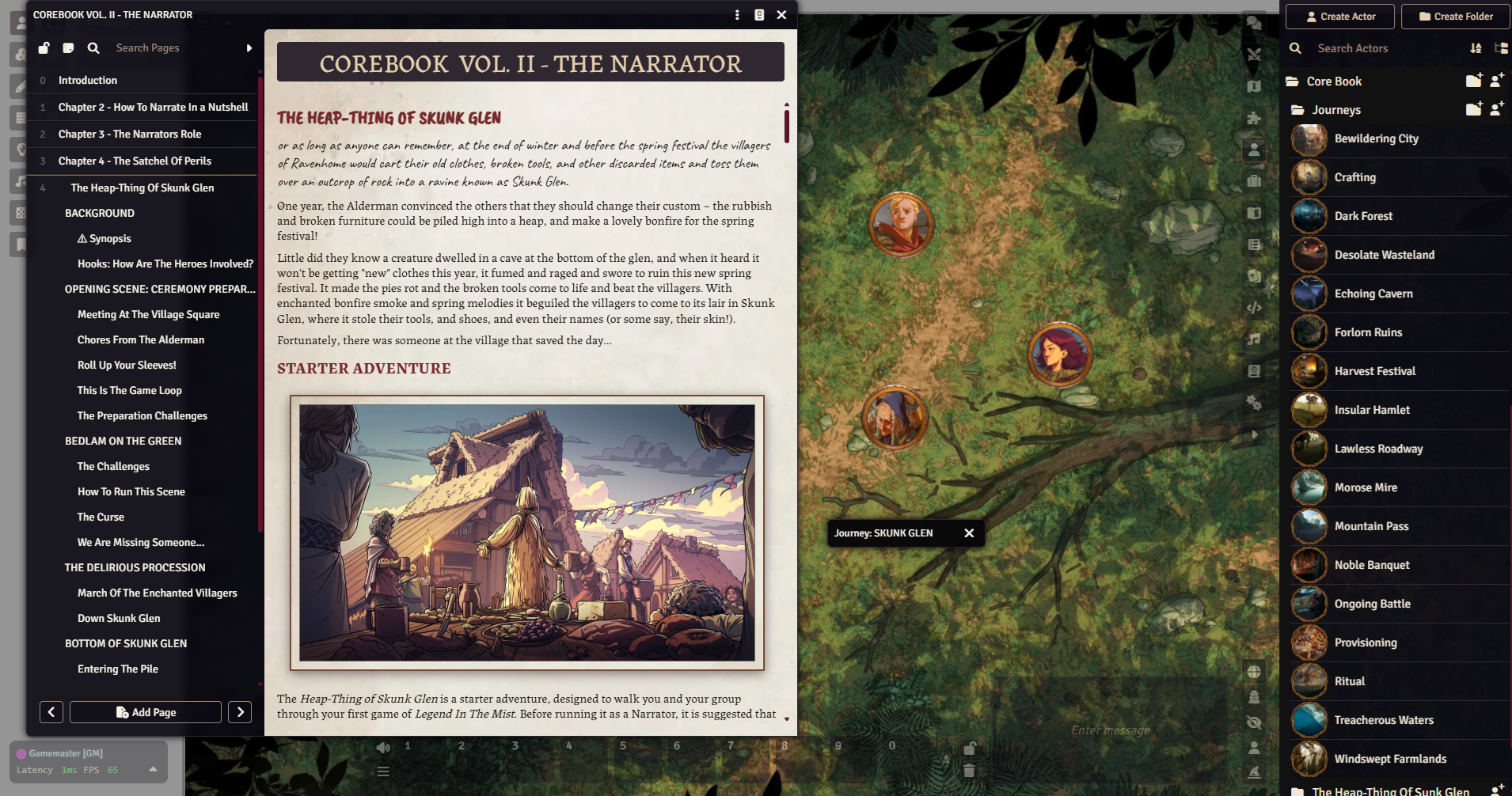 Legend In The Mist Foundry VTT Core Book