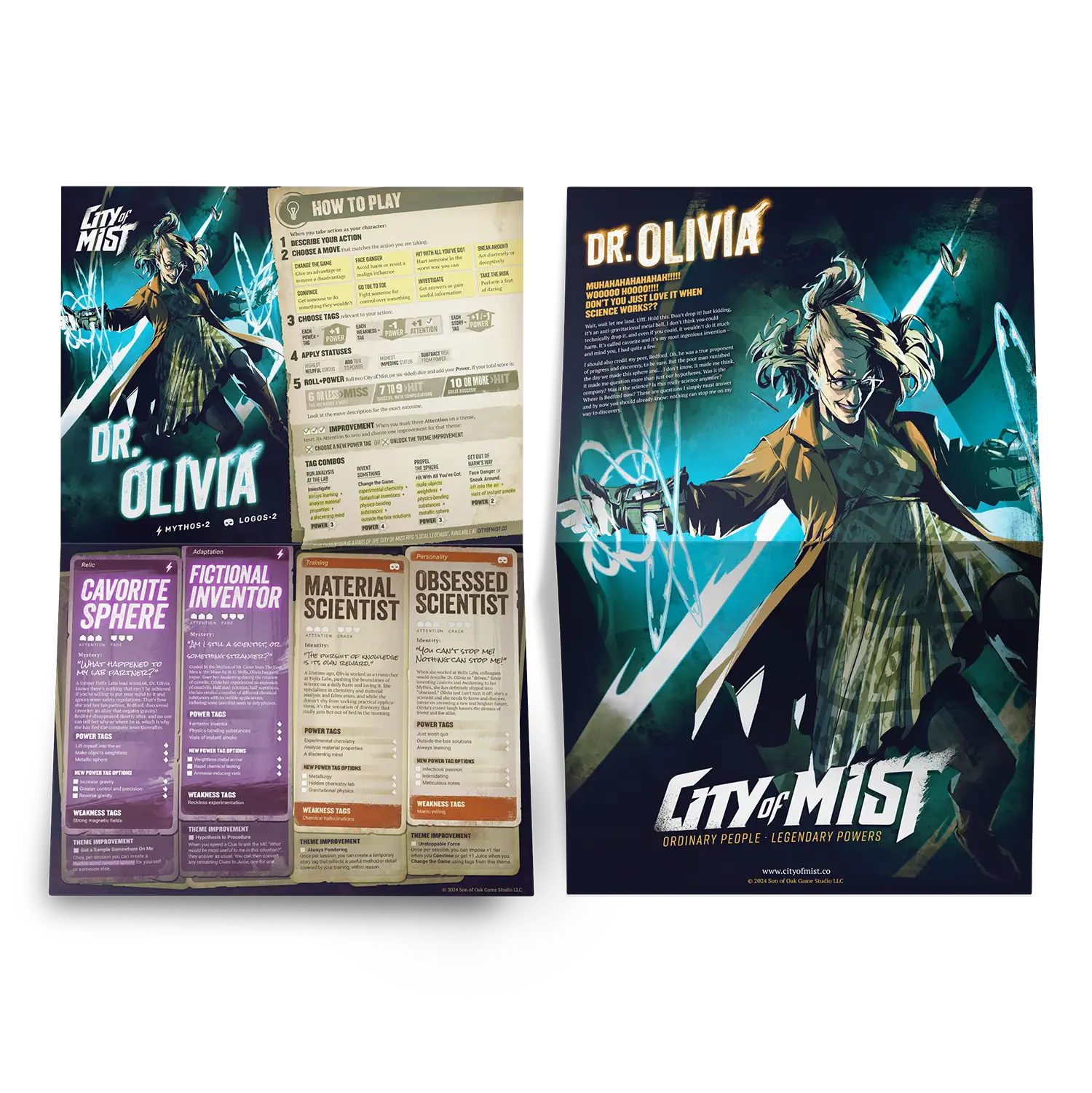 Follo Character Card Character Folio Pack 2 | City of Mist Tabletop RPG (TTRPG) – Son of Oak ...