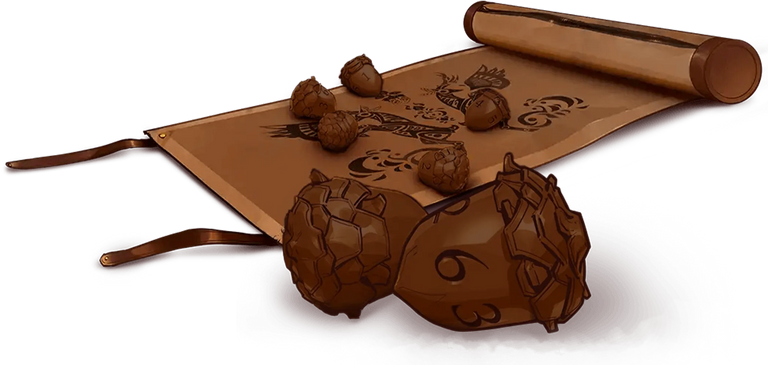 Leather Satchel with 6 Acorn Dice - Legend in the Mist (Pre-Order)